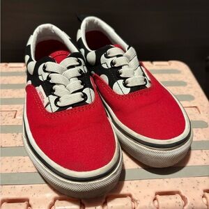Vans Red and Black Polka Dot Sneakers